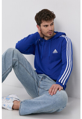adidas Суичър в сиво с качулка с принт - Pepit.bg
