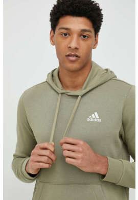 adidas Суичър в зелено с качулка с изчистен дизайн - Pepit.bg