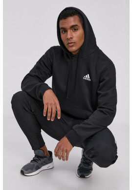 adidas Суичър GV5294 мъжки в черно с изчистен дизайн - Pepit.bg