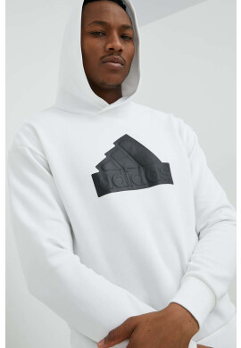 adidas Суичър в бяло с качулка с принт - Pepit.bg