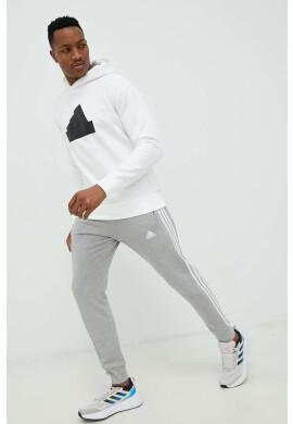 adidas Суичър в бяло с качулка с принт - Pepit.bg