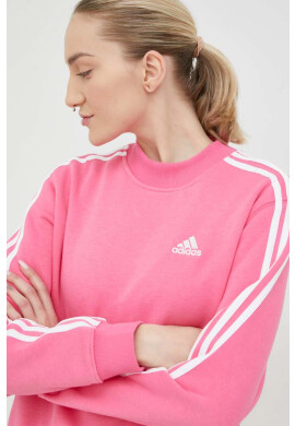 adidas Суичър В розово с изчистен дизайн - Pepit.bg
