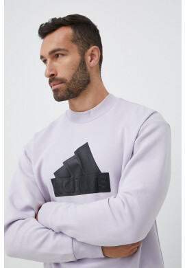 adidas Суичър в лилаво с апликация - Pepit.bg