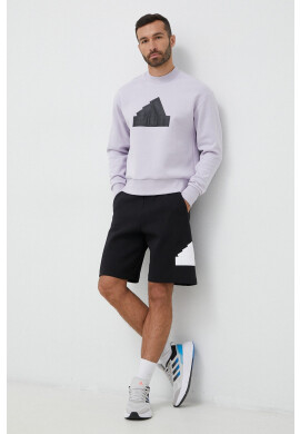 adidas Суичър в лилаво с апликация - Pepit.bg