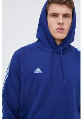 adidas Суичър в синьо с качулка с апликация - Pepit.bg
