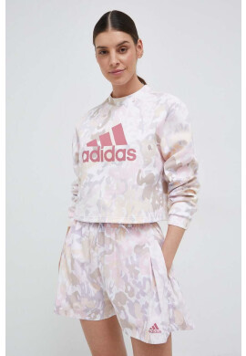 adidas Суичър в розово с десен - Pepit.bg