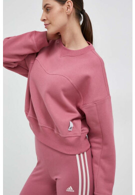 adidas Суичър в розово с изчистен дизайн - Pepit.bg