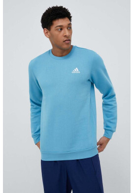 adidas Суичър в синьо с апликация - Pepit.bg