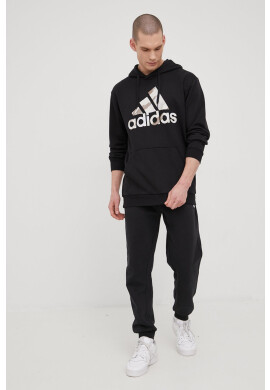 adidas Суичър HE4374 мъжка в черно с принт - Pepit.bg