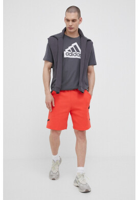 adidas Суичър в сиво с качулка с изчистен дизайн - Pepit.bg