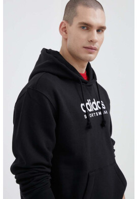 adidas Суичър в синьо с качулка с принт - Pepit.bg