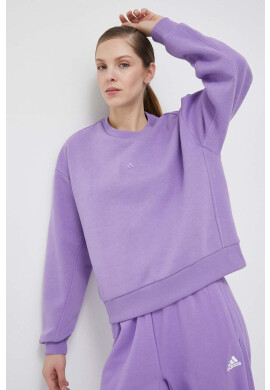 adidas Суичър в лилаво с изчистен дизайн - Pepit.bg