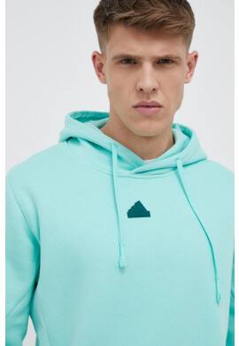 adidas Суичър в зелено с качулка с апликация - Pepit.bg