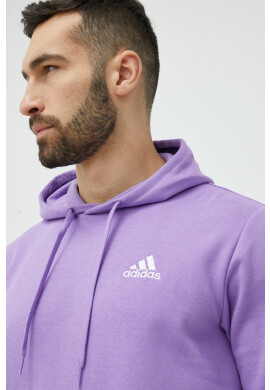 adidas Суичър в лилаво с качулка с принт - Pepit.bg