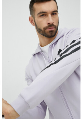 adidas Суичър в лилаво с качулка с апликация - Pepit.bg