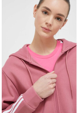 adidas Суичър в розово с качулка с апликация - Pepit.bg
