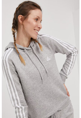adidas Суичър GM5592 дамски в сиво с изчистен дизайн - Pepit.bg