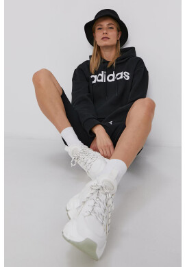 adidas Суичър GS1342 дамски в черно с принт - Pepit.bg