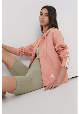 adidas Суичър в сиво с качулка с изчистен дизайн - Pepit.bg