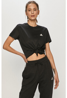 adidas Тениска в бяло с принт - Pepit.bg