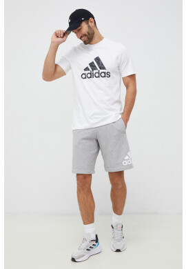 adidas Тениска в бяло с принт - Pepit.bg