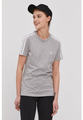 adidas Тениска в бяло с изчистен дизайн - Pepit.bg