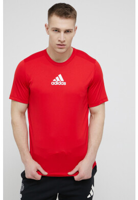 adidas Тениска за трениране GM4318 в червено с изчистен дизайн - Pepit.bg