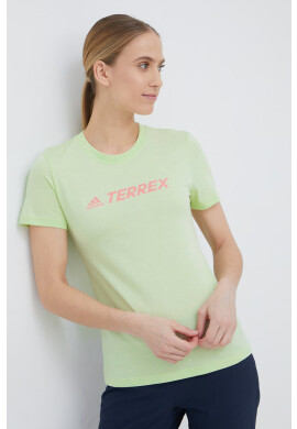 adidas TERREX Памучна тениска HE1645 в зелено - Pepit.bg