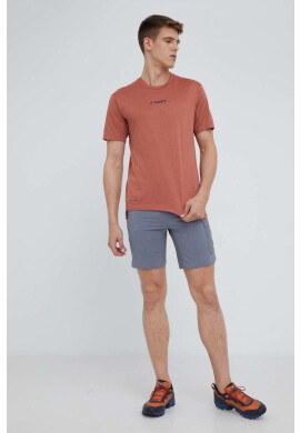 adidas TERREX Спортна тениска Multi H53381 в оранжево с принт - Pepit.bg