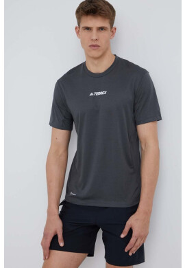 adidas TERREX Спортна тениска Multi H53382 в сиво с принт - Pepit.bg