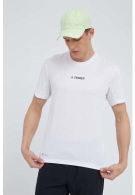 adidas TERREX Спортна тениска Multi H53383 в бяло с принт - Pepit.bg
