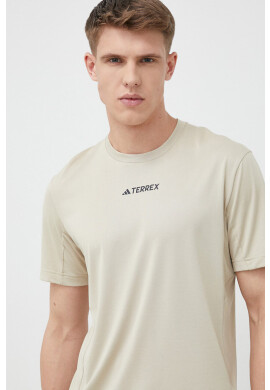 adidas TERREX Спортна тениска Multi HM4045 в бежово с изчистен дизайн - Pepit.bg