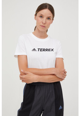 adidas TERREX Тениска Logo в бяло - Pepit.bg