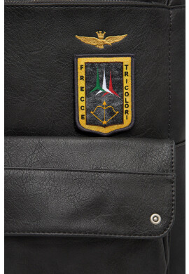 Aeronautica Militare Раница в сиво голям размер с изчистен дизайн - Pepit.bg