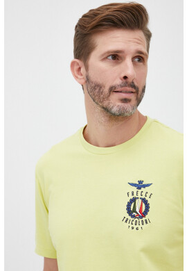 Aeronautica Militare Тениска мъжки в бяло с апликация - Pepit.bg