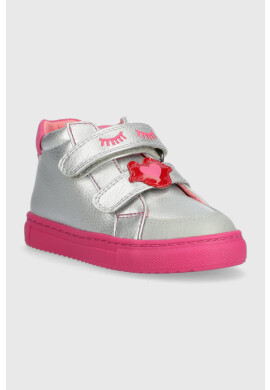Agatha Ruiz de la Prada Детски кожени маратонки в златисто - Pepit.bg