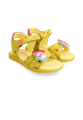 Agatha Ruiz de la Prada Детски сандали от кожа в жълто - Pepit.bg