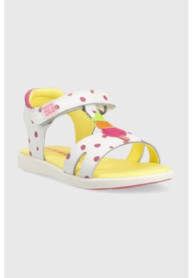 Agatha Ruiz de la Prada Детски сандали от кожа в бяло - Pepit.bg