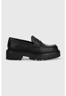 Aldo Кожени мокасини Bigstrut в черно с платформа - Pepit.bg