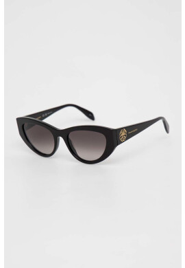 Alexander McQueen Слънчеви очила AM0377S в черно - Pepit.bg