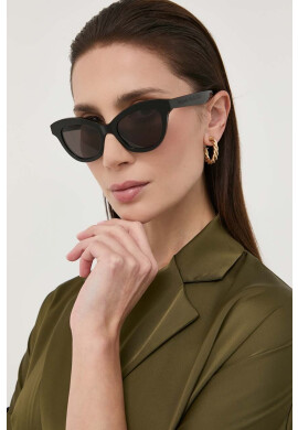 Alexander McQueen Слънчеви очила AM0391S в черно - Pepit.bg