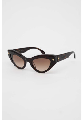 Alexander McQueen Слънчеви очила AM0407S в кафяво - Pepit.bg