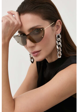 Alexander McQueen Слънчеви очила AM0413S в златисто - Pepit.bg