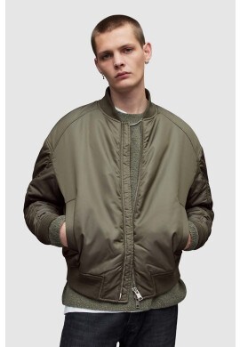 AllSaints Яке бомбър в зелено със зимна изолация - Pepit.bg