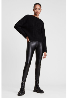 AllSaints Клин дамски в черно с изчистен дизайн - Pepit.bg