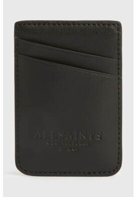 AllSaints Кожен калъф за карти в черно - Pepit.bg
