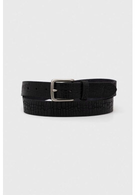 AllSaints Кожен колан мъжки в черно - Pepit.bg