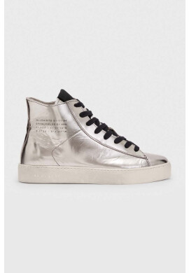 AllSaints Кожени кецове TANA в сребристо WF543X - Pepit.bg