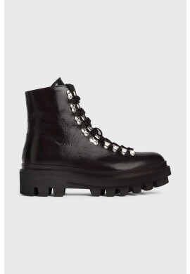 AllSaints Кожени кубинки Wanda в черно с платформа - Pepit.bg