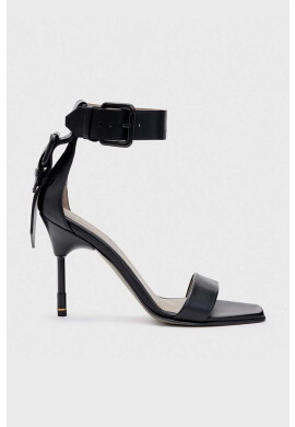 AllSaints Кожени сандали Noir в черно WF677Y - Pepit.bg